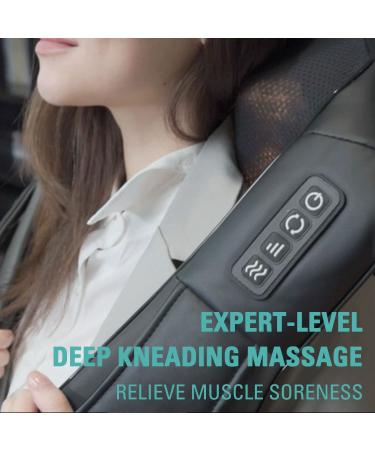 BOFEUNNG Shiatsu Neck and Back Massager with Heat - Deep Kneading Electric Massage Pillow for Fathers Day Gift - Buy Online on GoSupps.com