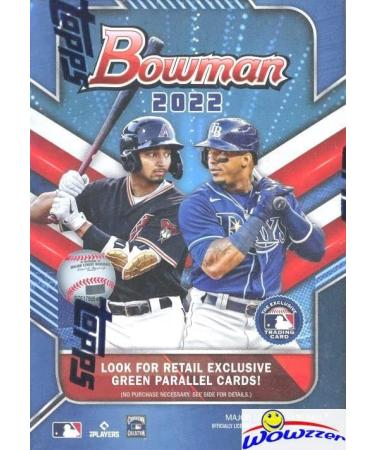 2022 Bowman Baseball Blaster Box | 72 Cards | Rookie Cards & Autos Featuring Top Prospects | Anthony Volpe, Matt McLain, James Wood, Wander Franco, Khalil Watson & More! WOWZZER! - Buy Online on GoSupps.com