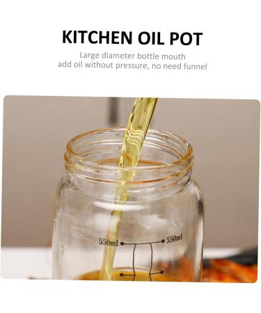 Zerodeko Soy Sauce Pot Soy Sauce Container 3pcs Automatic Opening and Closing Oiler 304 Stainless Steel Glass Oil Liquid Kitchen Vinegar Jars Glass Oil Dispenser 22X7X7CMx3pcs As Shownx3pcs - Buy Online on GoSupps.com