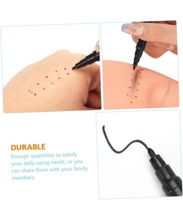 Didiseaon 30 Pcs Eyebrow Marker Pen Beauty Marker Cosmetic Liner Salon Mapping Pen Marker Pens Plastic Black - Buy Online on GoSupps.com