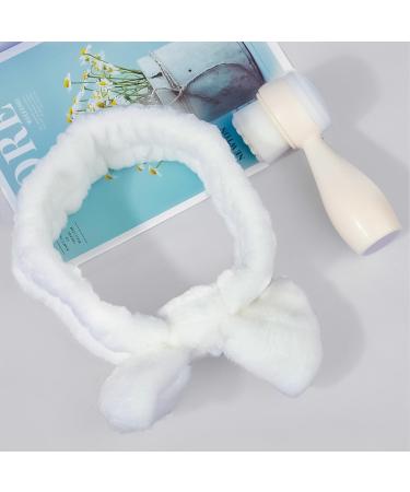 2 in 1 Manual Cleansing Brush Makeup Headband Facial Cleansing Brush Deep Clean Brush Hat for Women  - Buy Online on GoSupps.com