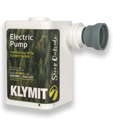 Klymit Rechargeable Electric Air Pump for Klymit Static V Sleeping Pads, Portable Air Pump Fits All Valve Types