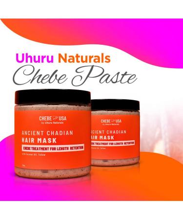 Uhuru Naturals Ancient Chadian Hair Mask - Organic Chebe Treatment for Length Retention with Coconut Oil - Promotes Keratin for All Hair Types (8 Oz - Buy Online on GoSupps.com