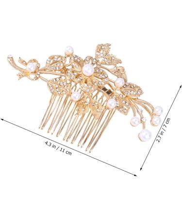 DOITOOL Rhinestone Hair Accessories Crystal Headpiece Bridal Headpiece Rhinestone Hair Clip Womens Barrettes for Hair Womens Hair Clips Hair Jewels for Women Tiara The Flowers Bride Comb - Buy Online on GoSupps.com