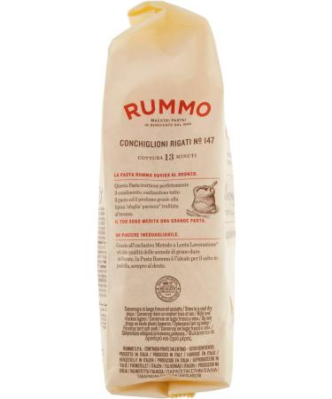  Italian Gourmet E.R. Rummo Conchiglioni Rigati N 147 4 500 g Pulled Bronze Lenta Lavorazione large shell noodles to fill and gratin resistant to baking and biting durum wheat semolina from - Buy Online on GoSupps.com