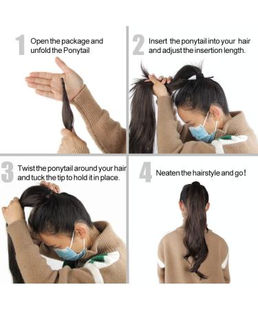 32 Inch Curly Blonde Wrap Around Ponytail Extension - Synthetic Hairpiece for Women (4#, Pack of 1) - Buy Online on GoSupps.com