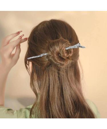 yueton Chinese Style Alloy Hair Stick with Tassel Fashion Metal Hair Chopsticks Hair Forks Hairpins Hair Pins Chignon Pins Long Hair Decorations Hair Styling Pins for Buns with a Gift Box - Buy Online on GoSupps.com