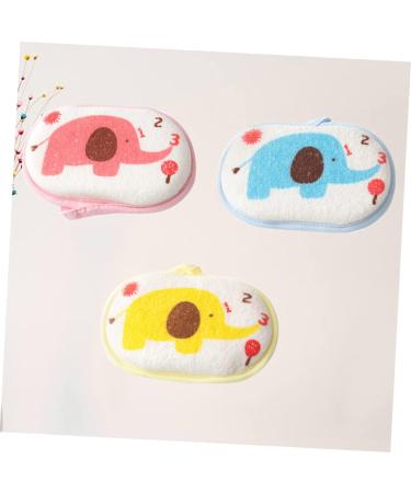 Hemoton 3pcs Natural Loofah Infant Bath Sponges - Children's Cartoon Bath Mat for Baby Kids - Buy Online on GoSupps.com