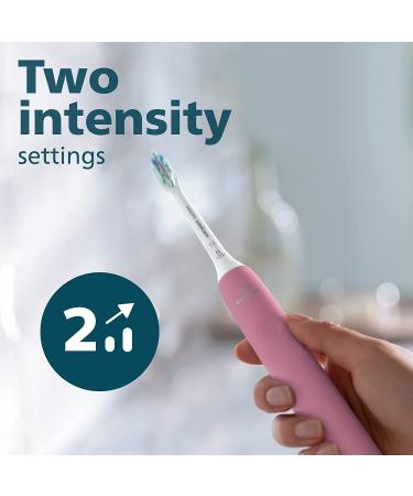 Philips Sonicare 4100 Power Toothbrush - Rechargeable Electric Toothbrush with Pressure Sensor - Deep Pink HX3681/26 - Buy Online on GoSupps.com