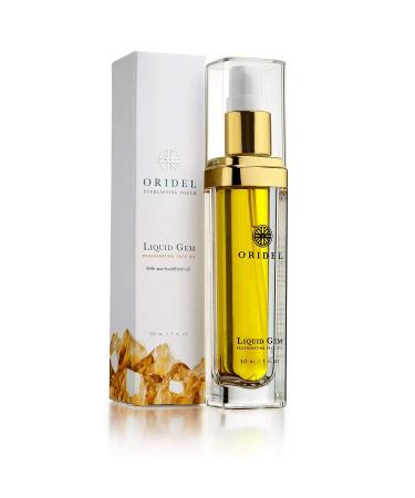 Liquid Gem Regenerating Face Oil - Facial Moisturizer - 100% Natural Organic Skincare with Citrine Stone Argan and Sea Buckthorn Anti-Aging Botanical Ingredients 1 Ounce Bottle