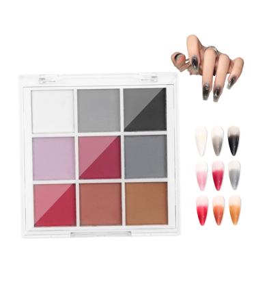 Palette de poudre de pigment de clou palette de poudre de pigment ongles massif poudre pigmentaire n on la couleur de bricolage pour les ongles style 2 poudre de pigment ongles poudre de