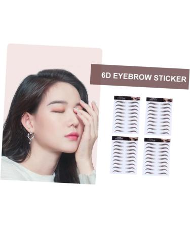 Mipcase 5pcs Eyebrow Stickers Eyebrow Tattoos Temporary False Eyebrows Cosmetics Water Proof Makeup 6d 21x15cm Brown - Buy Online on GoSupps.com