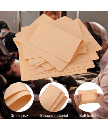 60pc Soft Silicone Tattoo Practice Skins | Double Sided Fake Skin Sheet for Beginners & Artists - Buy Online on GoSupps.com