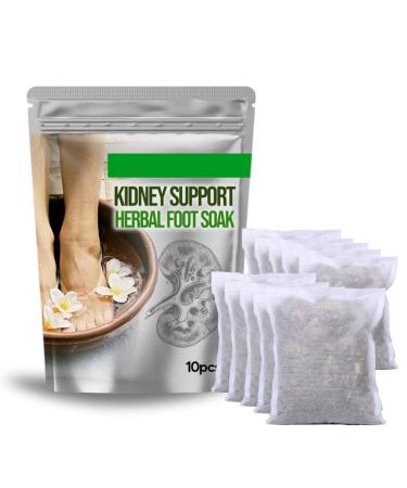 Detoxpro Kidney Support Herbal Foot Soak Set, 10pc/set Kidney Support Herbal Foot Soak (1bag*10pcs)