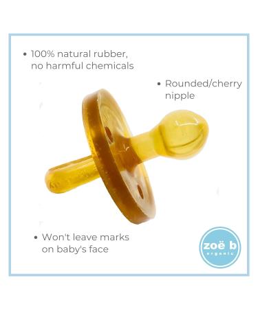 Natural Rubber Pacifiers - BPA-Free, Soft, Handcrafted in Italy - 2-Pack (Large) - Buy Online on GoSupps.com