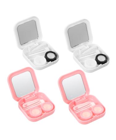 Lalafina 4 pieces of contact lens container eye contact- - case contact linen remover contact case.