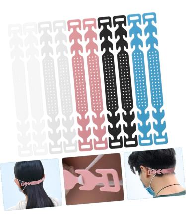 Minkissy 30 pc Mask Ear Cable Loops - Adjustable Mask Strap Buckle Hooks for Ear Protection - Light Blue & Pink Extensions - International Shipping Available - Buy Online on GoSupps.com