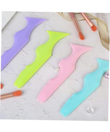 NOLITOY 3pcs Silicone Beauty Ruler Purple Eyeliner Pencils Beauty Tools Lipstick Mascara Drawing Aid Massage - Buy Online on GoSupps.com