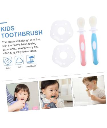 Buy BUIFULSIC Baby Finger Toothbrush Set - Silicone Cleaning Tool for Baby Teeth - Gentle Massaging & Oral Care Brush - Buy Online on GoSupps.com