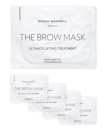 Sarah Maxwell Beauty Brow Mask: Ultimate Nourishing & Hydrating Treatment Natural Brow Revitalizer for Full & Vibrant Appearance - 5 Pack 0.12 Fl Oz (Pack of 10)