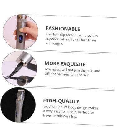 Ipetboom Rechargeable Hair Clipper 1 Set Hair Clipper Electric Mens Electric for Men Shaving Beard Trimmer Professional Clippers for Barbers Hair Household Man USB Hair Clipper - Buy Online on GoSupps.com