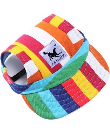 Urfeda Dog Baseball Caps - Adjustable Sun Protection Hats for Pets | Summer Travel & Sports Hats with Ear Holes & Chin Strap - Buy Online on GoSupps.com