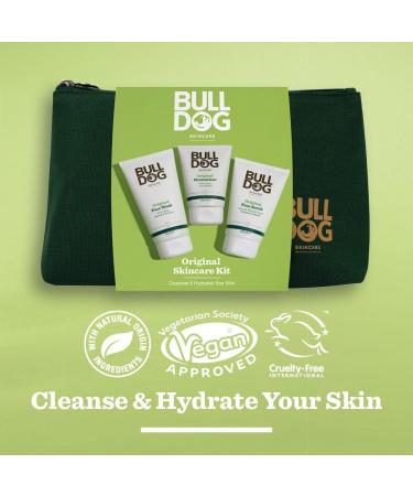 BULLDOG SKINCARE - Men's Skincare Kit Giftset | Original Moisturiser, Face Wash, and Face Scrub - Buy Online on GoSupps.com