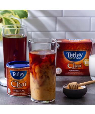 Tetley Chai Black Tea - 48 Tea Bags 96 Grams Contains Caffeine - Buy Online on GoSupps.com