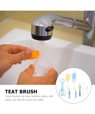ToddMomy 49-Piece Brushed Pacifier & Bottle Cleaning Set | Infant Milk Lip Cleaner Nozzle & Tongs | Color-Sorted | Perfect for Household Use - Buy Online on GoSupps.com