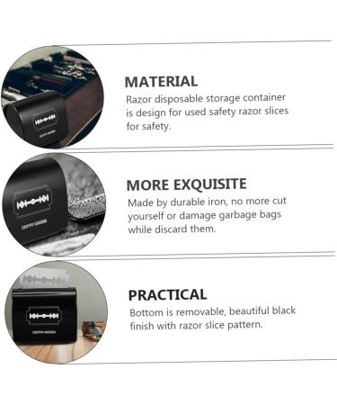 Minkissy 3-Stage Blade Storage Box | All-Purpose Knife Blade Disposal & Recycling Container | Mini Waste Bucket for Travel Storage - Buy Online on GoSupps.com