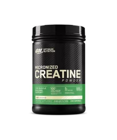 ON Micronized Creatine Powder | 5 Grams of Pure Creatine Monohydrate per Serving | Micronized For Easy Mixing | 240 Total Servings | Unflavoured 1200G 240 Servings (Pack of 1)
