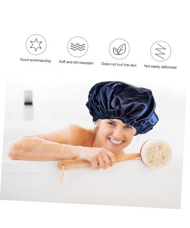 Adjustable Buckle Silk Night Cap Set - 2pcs Tibetan Green Women's Spa & Shower Bonnets - Buy Online on GoSupps.com