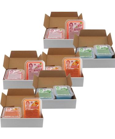 Kosmetex Paraffin Bath Mix Package - Peach Aloe Vera & Pink Rose Fragrance | Low Melting Point Paraffin Wax - 12x500ml - Buy Online on GoSupps.com