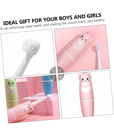 FRCOLOR 2 Pcs Kids Electric Toothbrush - Travel & Household Tooth Cleaning Brush Pink Baby USB Oral Care - Buy Online on GoSupps.com