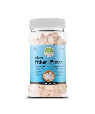 Aryan Alum Pieces Fitkari Pieces Potassium Sulphate 100% Natural & Pure No added chemicals or colors- 150gm Alum Pieces 150gm