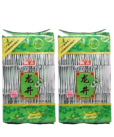 220g sachet de th Longjing 2 * 110g sachet de th vert bio sachet