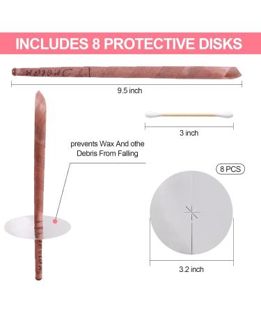 16 Pcs Beeswax Ear Candles Kit for Ear Wax Removal - Natural Organic Candling Cones with Drip Protectors & Cotton Swab - Unblock Ears Safely - Buy Online on GoSupps.com
