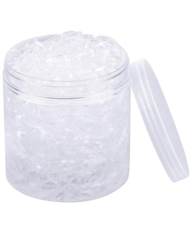Dokpav 2000 pieces elastic hair tie small hair tie ribbons mini transparent rubber band hair band for women girls dreadlocks braiding and daily hairstyles - Buy Online on GoSupps.com