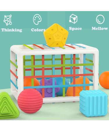Montessori Toys Set - 12 Pieces Motor Skills Toys for 1 Year Olds | Fine Motor Learning Gifts for Boys & Girls | Ideal Christmas Present for Kids Age 1-3 - Buy Online on GoSupps.com
