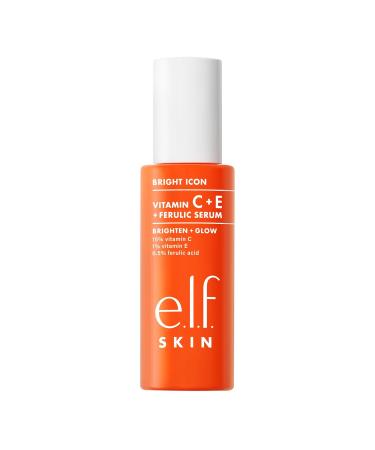 e.l.f. SKIN Bright Icon Vitamin C + E + Ferulic Serum Brightening & Soothing Face Serum Helps Even Skin Tone Vegan & Cruelty-Free 1 fl oz 1 Fl Oz (Pack of 1) - Buy Online on GoSupps.com