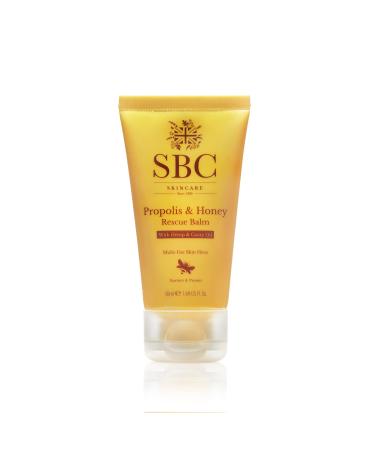 SBC Skincare Propolis & Honey Rescue Balm - 50ml | Versatile And Soothing Balm | Multi-Purpose Rapid Relief Balm