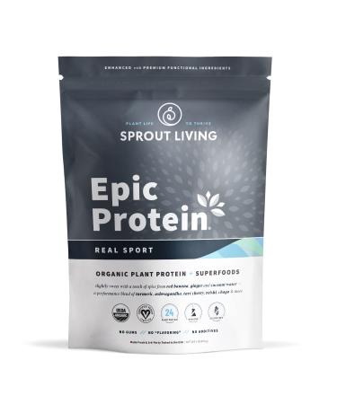 Sprout Living Epic Protein Organic Plant Protein + Superfoods Real Sport 1.1 lb (494 g)