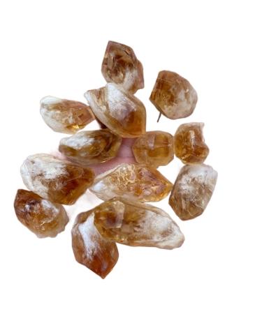 Natural Crystal Rough 1pc Random Rough Natural Citrine Point Quartz Crystal Cluster Raw Specimen Stone Rock Ornaments Home Decoration 1pc Random Citrine Point