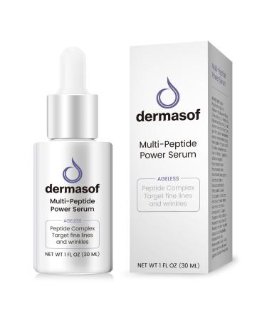 Dermasof Multi Peptide Power Serum for Face with Copper Peptides Anti Aging Firming and Lifting Reduce Fine Lines and Wrinkles Boost Collagen Hydration Barrier Repair For All Skin Types 30mL