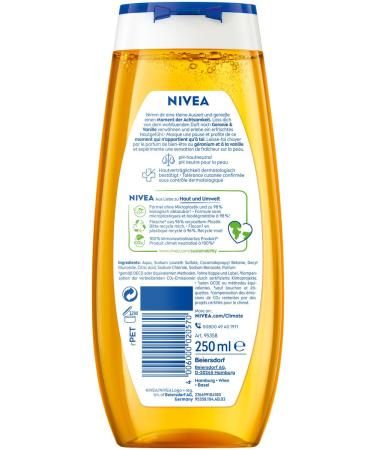 NIVEA Zen Vibes Shower Gel Geranium & Vanilla - Limited Edition 250ml | Best International Shipping - Buy Online on GoSupps.com