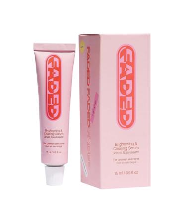 Faded Brightening & Cleansing Serum - Brightening & Purifying Serum for Dark Spots & Discolorations - Reduces Discoloration Post-Clematic Marks Scars & Freckles