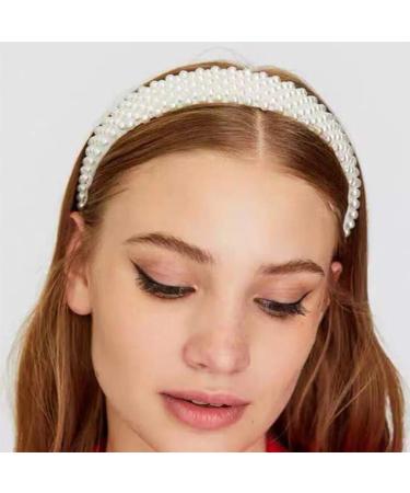 Pearl Headbands for Women - Elegant White Bridal Hairband for Wedding - Buy Online on GoSupps.com