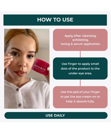 Minimo Bounce Watermelon Under Eye Cream - Dark Circles & Bags Treatment for Men & Women - 1 oz - Buy Online on GoSupps.com