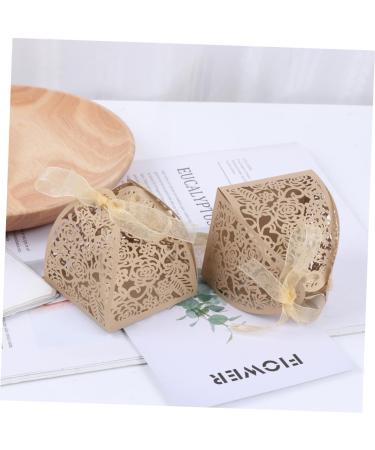 Healeved 50pcs Box candy box wedding Shenzhen 1 count (Pack of 1) Golden - Buy Online on GoSupps.com