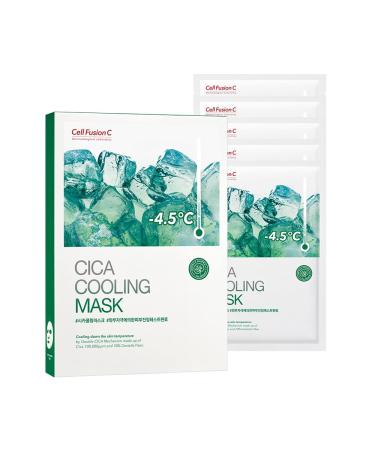 Cell Fusion C Cica Cooling Mask 27g*5ea | Moisturizing and Nourishing Facial Mask
